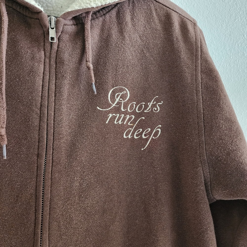 Brown Fleece Lined Hoodie - Picture 2 of 7